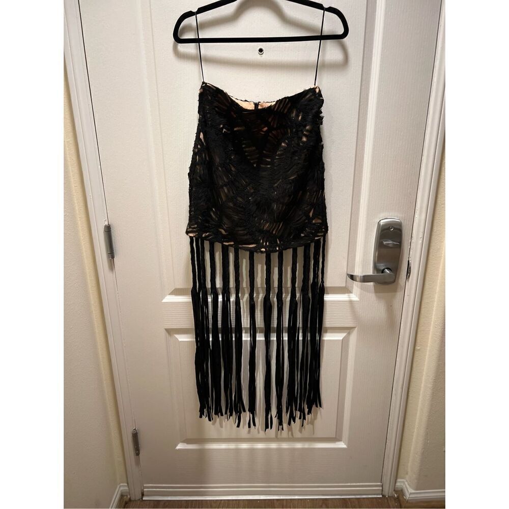 Elliatt Addison Black Top & Skirt Set size S Birthday Vacation Beach 👗NWT$400 - Picture 4 of 9
